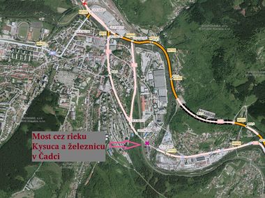 Otvorenie mosta cez rieku Kysuca a železnicu v Čadci