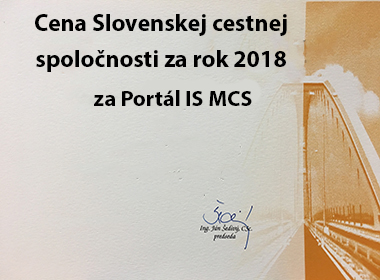 Cena SCS za rok 2018